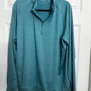 Walter Hagen Teal Quarter-Zip Pullover